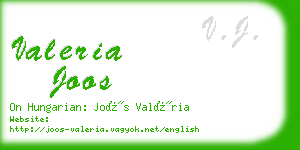 valeria joos business card